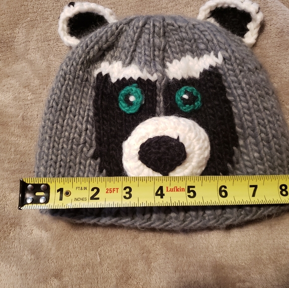 2/$20 NWOT - Kids' racoon beanie - Picture 2 of 6
